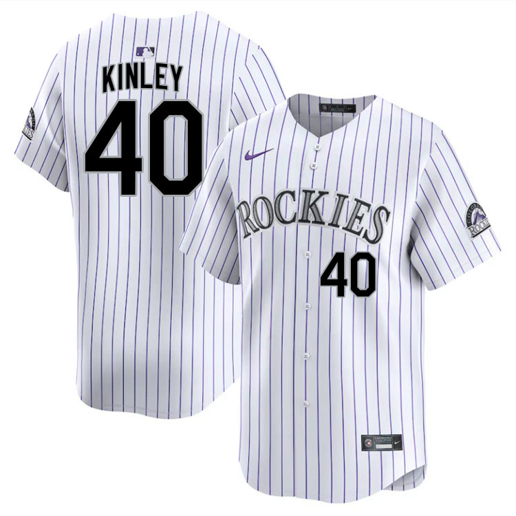 Tyler Kinley Colorado Rockies Jersey,Uniforms,Gears Stitched-White